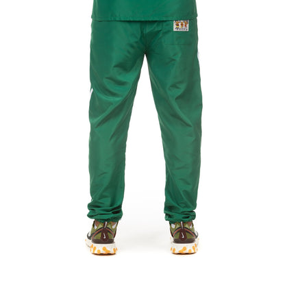 Mens Green Rain-Resistant Athletic Green Sweatpants  - Rams Head Pant