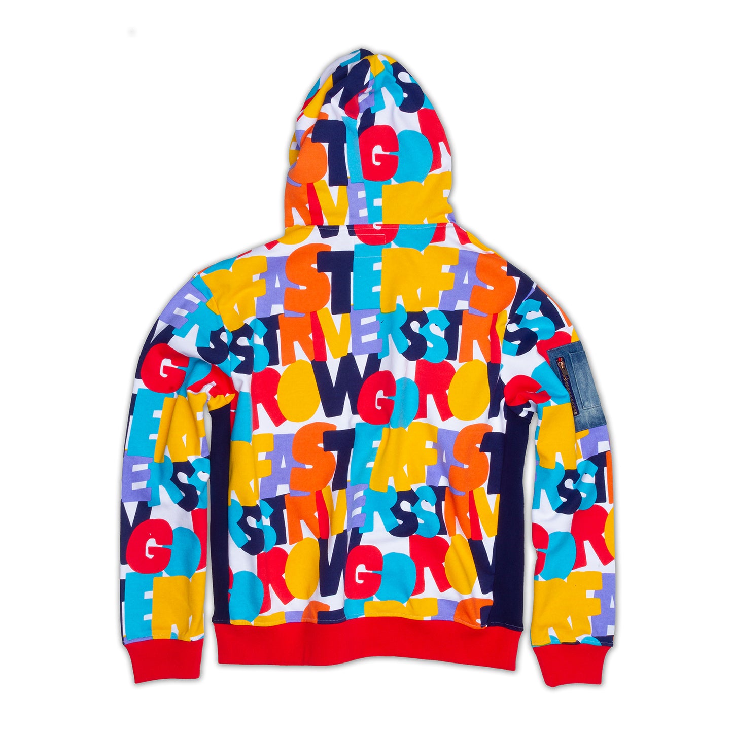Men's Santa Rosa Pullover Abstract Hoodie with Sleeve Pocket